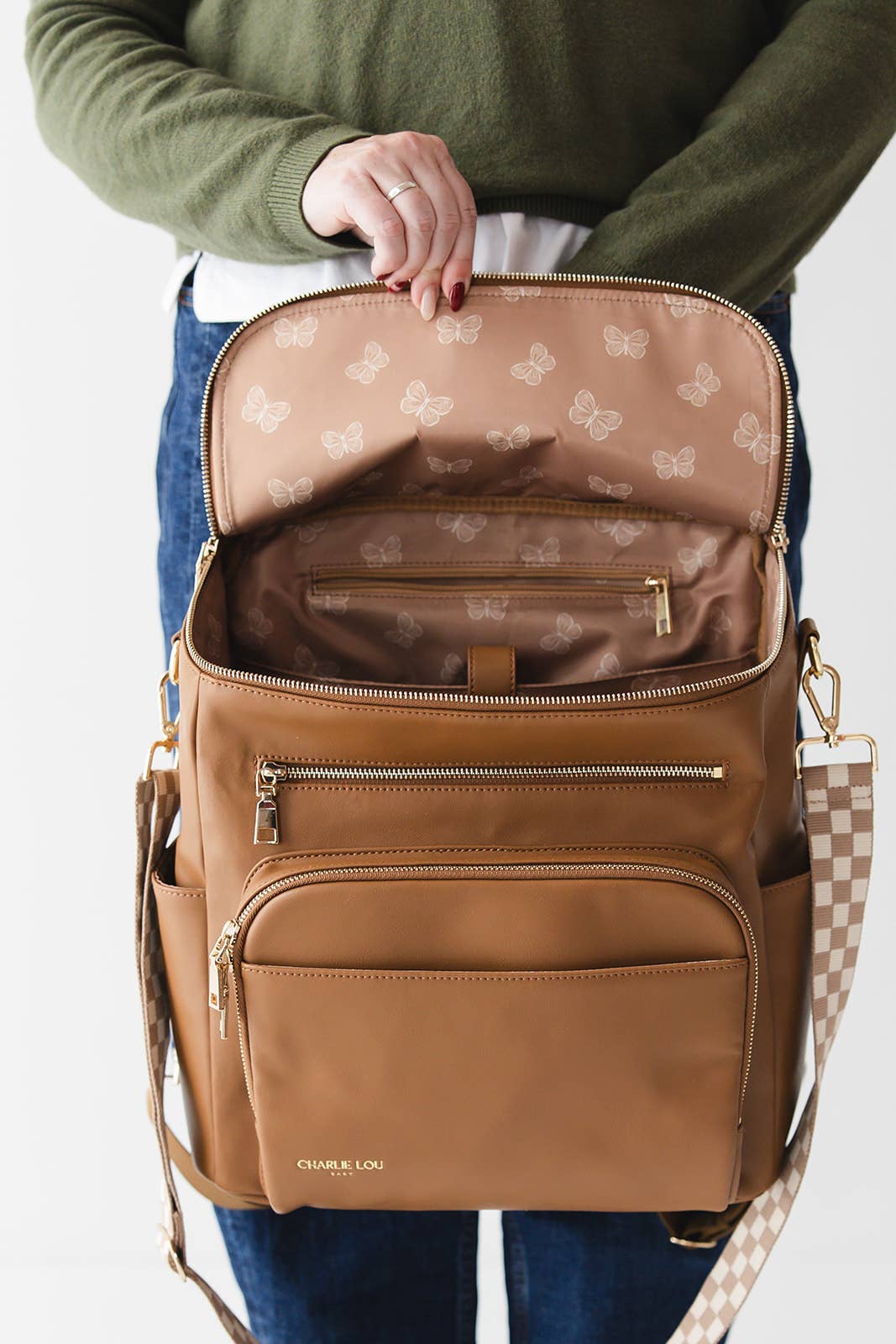 Charlie Lou Baby - Wholesale Diaper Bag - Baby - Vegan Leather Diaper Bag17