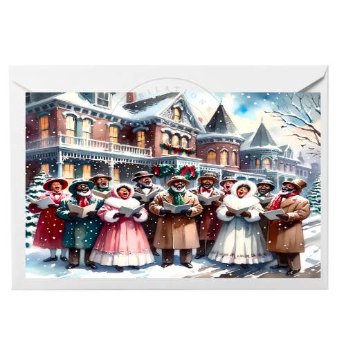 Harmonie Vintage-Weihnachtskarte für den Großhandel von Jubilations Designs