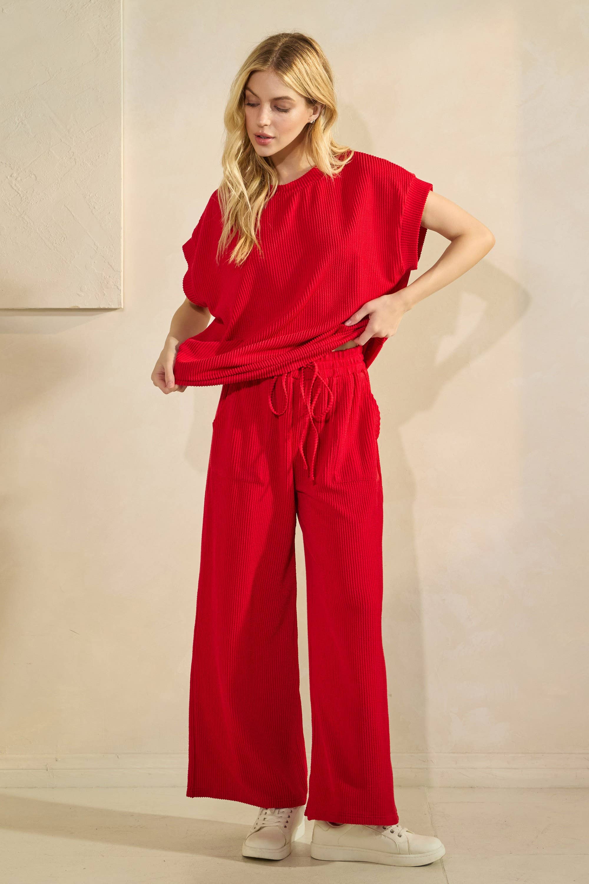 Sewn and Seen - Wholesale Mommy & Me Outfit Sets - Maternity - Striped Rib Knit Lounge Set16