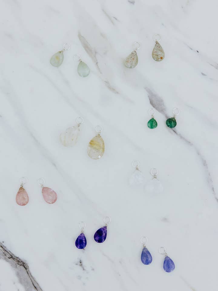Earring Charms - Gemstones | SS for wholesale by Wings Hawaii