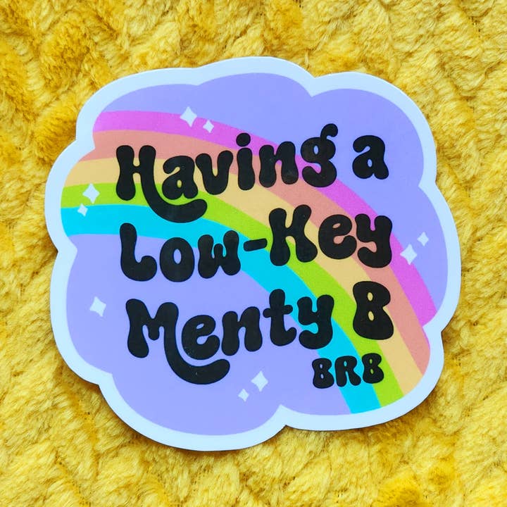 Planificador de botellas de agua con pegatina Meny B para crisis mental para venta al por mayor de Luxe Trauma