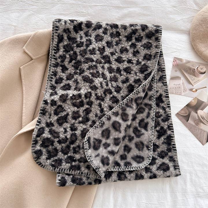 ACCITY - Wholesale Scarf - Women's - Vintage Leopard Tassel Scarf for Fall Winter_CWASC2744