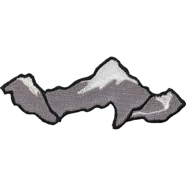 Snow-capped Mountain Range, Embroidered, Iron on Patch for wholesale by Wholesale Applique