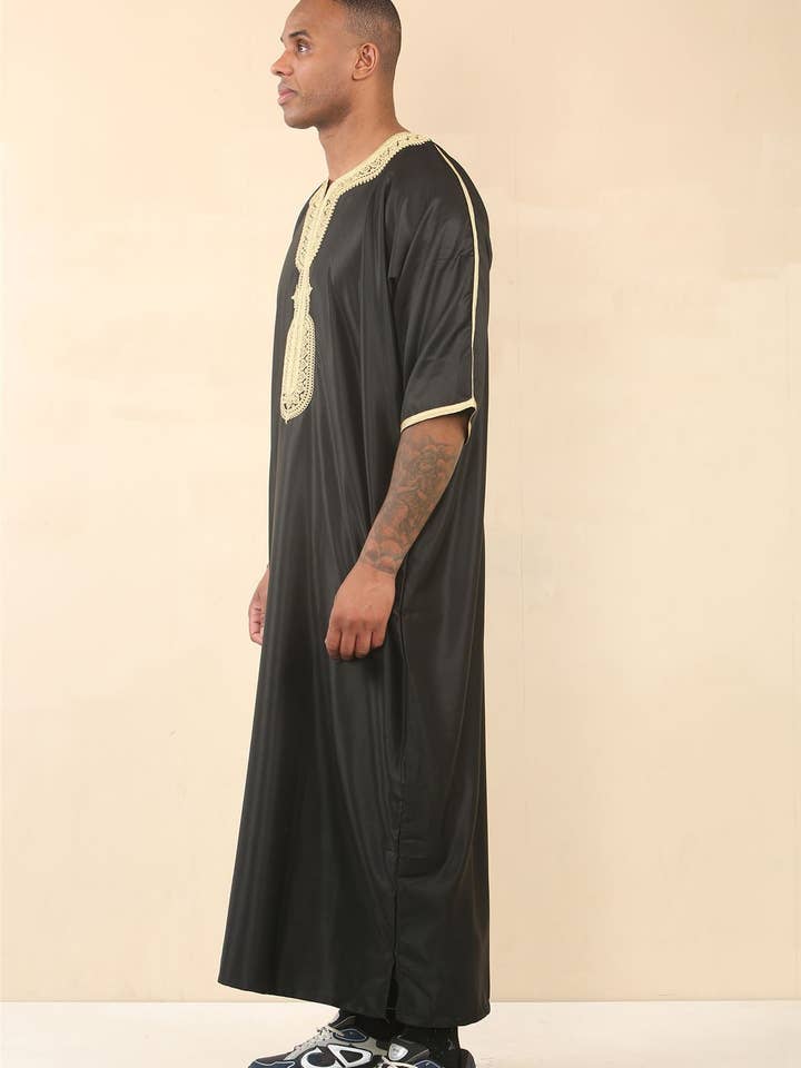 Infinity Leather (Upperclass Fashions Ltd) - Vente Peignoir – homme - Djellaba Jubba Robe Marocaine pour Homme Eid13