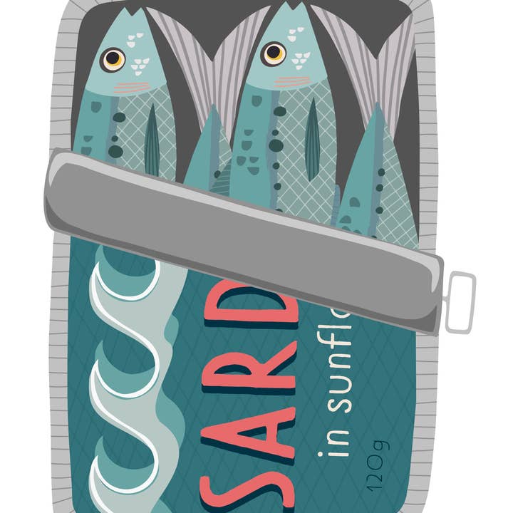 Joanne de Pace Design Studio - Wholesale Art Print - 'Sardine Tin' Art Print