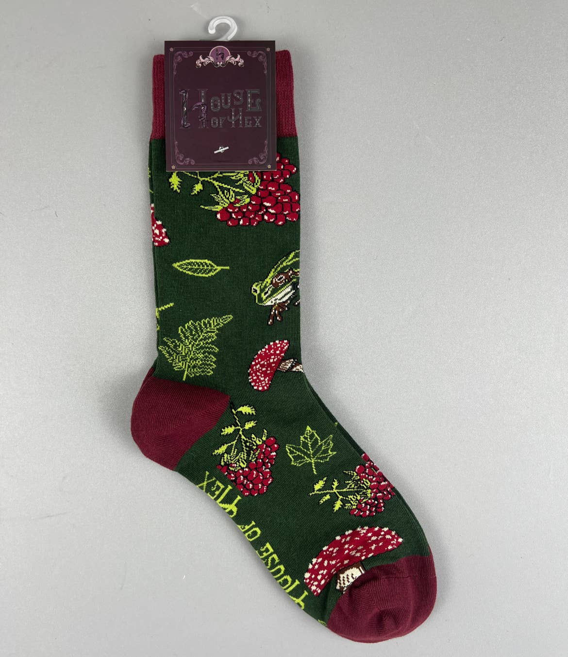 House of Hex - Wholesale Socks - Women's - Forest Dweller Socks | witch | cottagecore | frog Mushr7