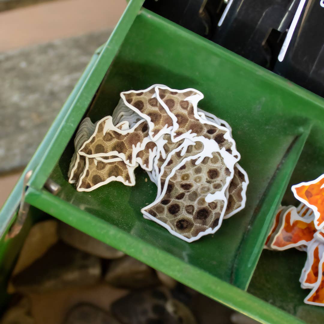 Peninsulas - Wholesale Sticker - Michigan Petoskey Stone Mini Sticker2