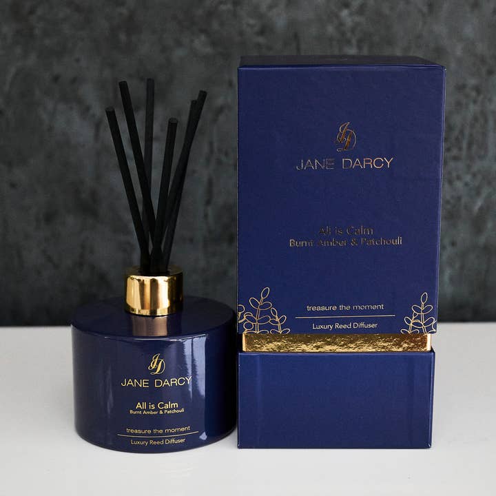 Jane Darcy - Wholesale Reed Diffuser - Luxury Reed Diffuser, Burnt Amber & Patchouli1