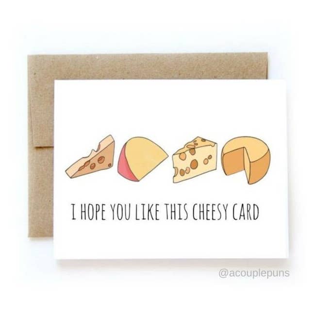 Cheesey Card for wholesale by ACouplePuns®