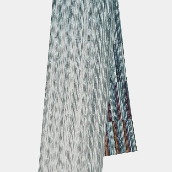 CASCADING PLEAT COTTON SILK SCARF for wholesale by YEN TING CHO