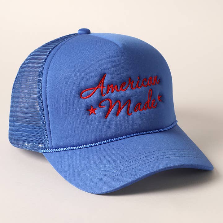 Fashion City - Wholesale Trucker Hat - Women's - American Made Embroidery Mesh Back Trucker Hat