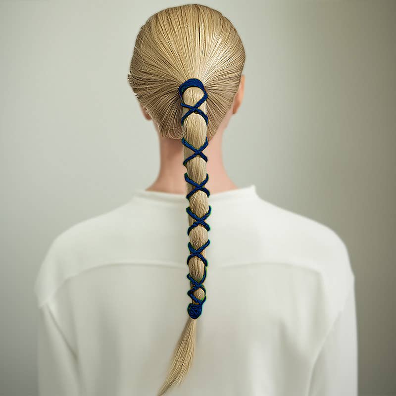 SasSea Wraps® - Wholesale Hair Tie - SasSea Wraps Hair Tie - Indigo (L)1