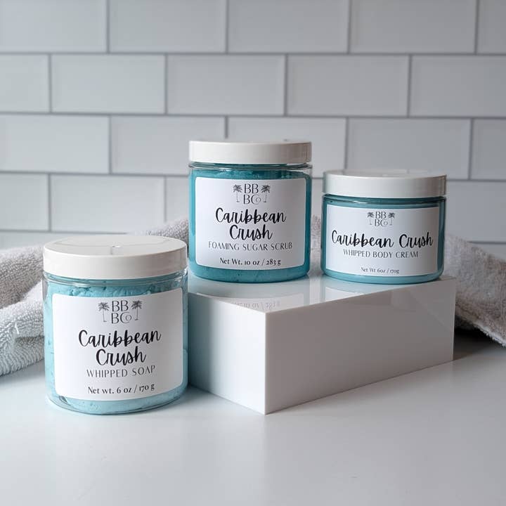 Beachy Bubbles Bath Co - Wholesale Body Scrub/Exfoliant - Caribbean Crush Foaming Sugar Scrub