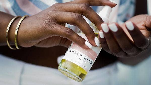 London Grant Co. - Wholesale Bath/Body Oil - Macadamia Safflower Sheer Glow Body Oil - Travel Mini (2oz)2