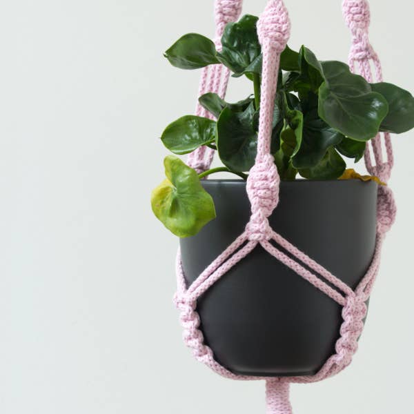 Cabide macramé rosa por atacado de Desired-Design