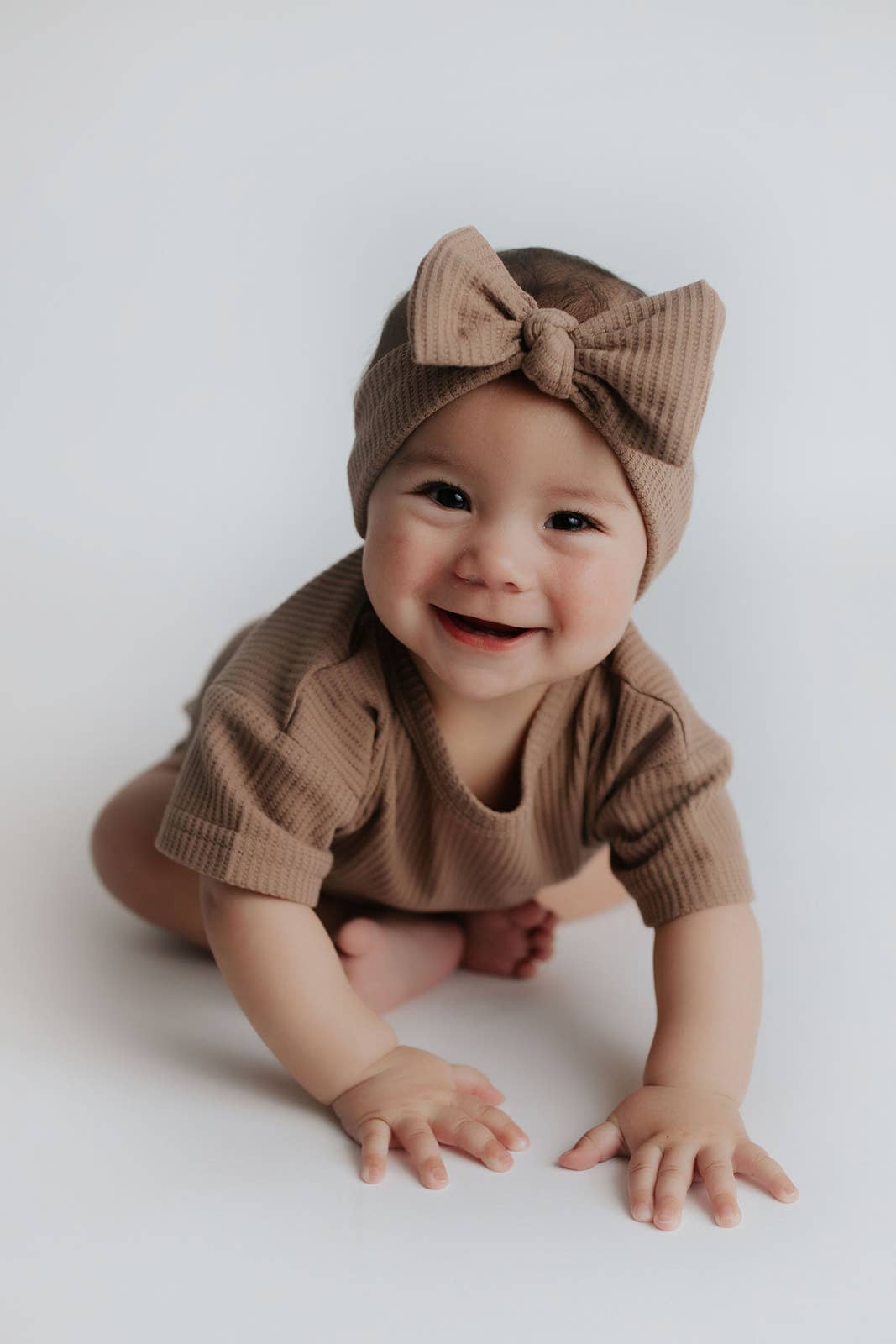 Three Little Tots - Wholesale Top & Short Set - Kids - Cocoa Sands Neutral Summer Waffle Toddler Top & Bottom Set11