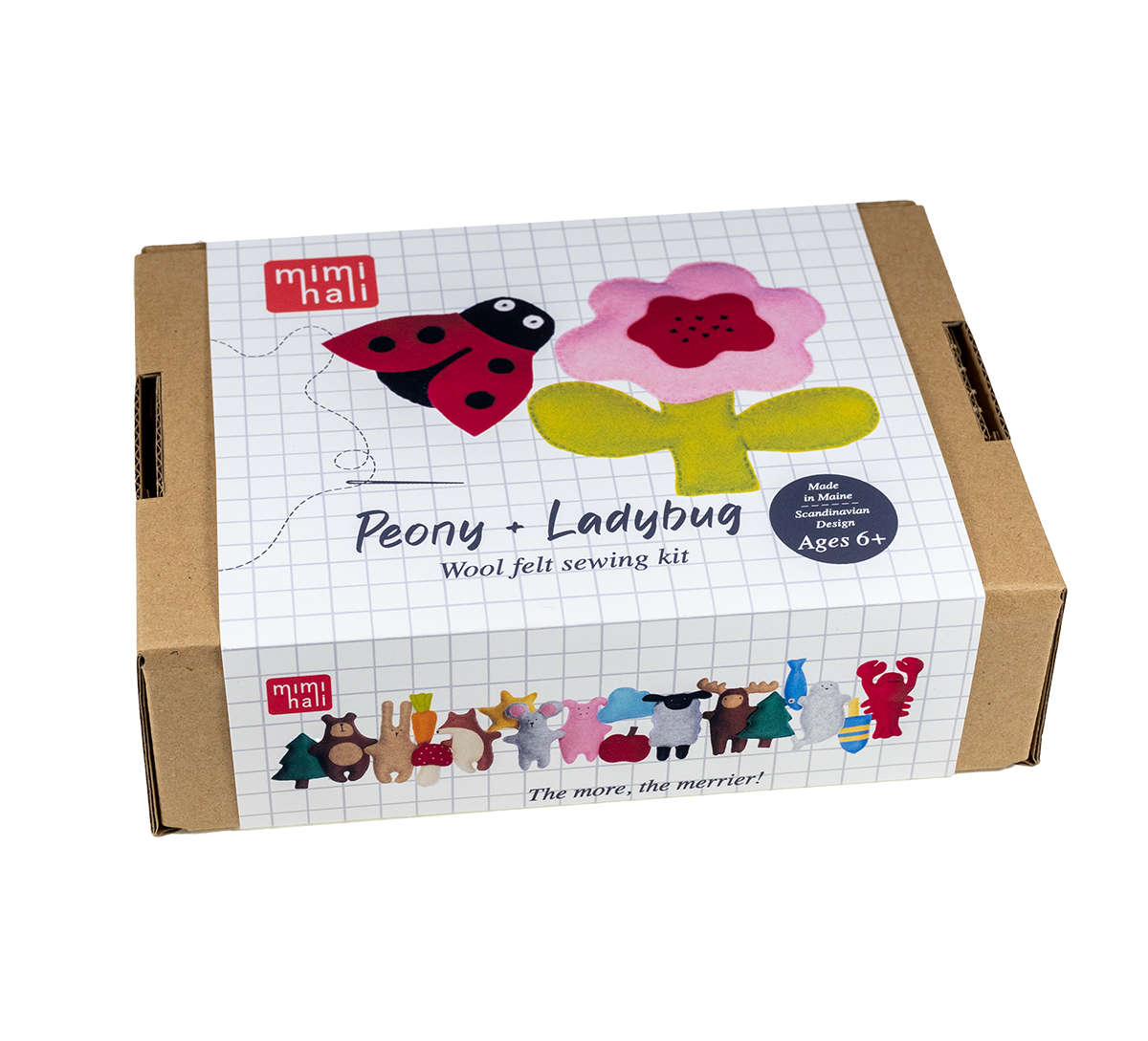 Mimihali - Wholesale Craft Sewing Kit - PEONY & LADYBUG Felt Sewing Kit4