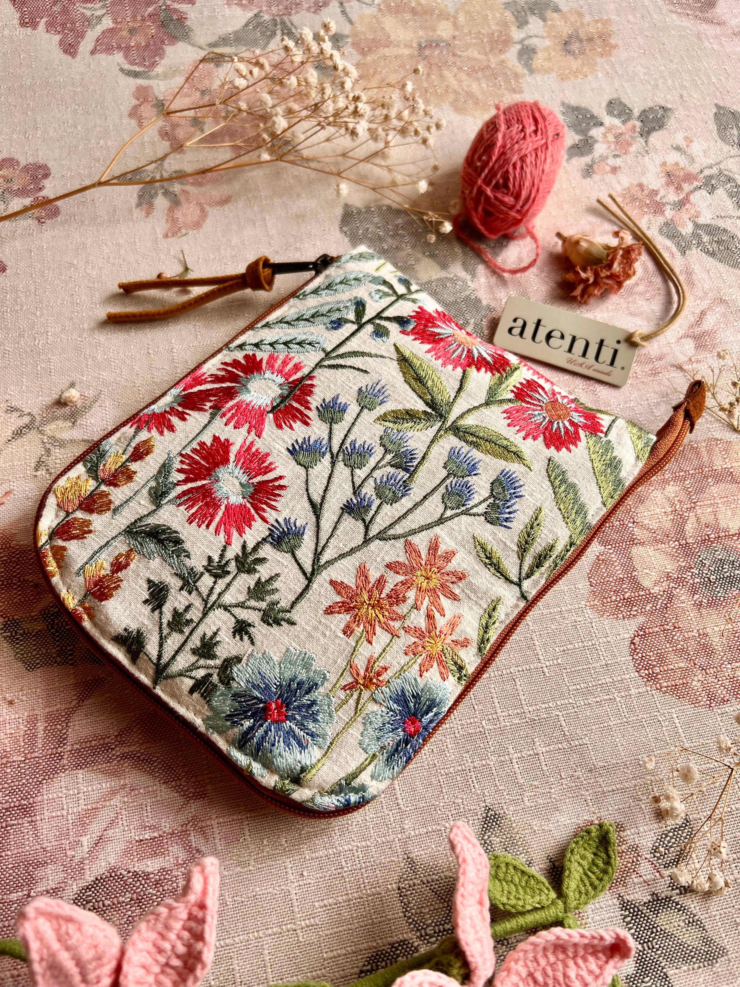 Atenti – wholesale Påse - Dam – Atenti Wildflower fodral för rundstickor2