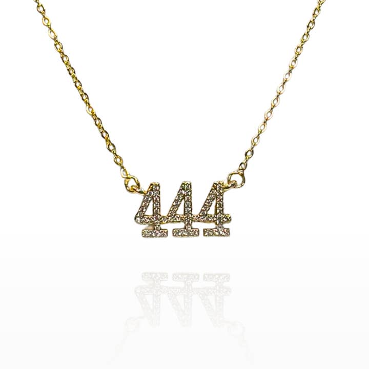 Colar de número de anjo por atacado de Glam Bar Bazaar