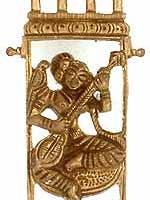 Yakshi Hair Clip|Feito à mão|Escultura em latão por atacado de Exotic India Art