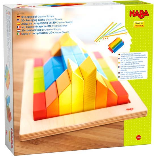 HABA 3D Arranging Game Creative Stones - Wooden Blocks for wholesale by HABA