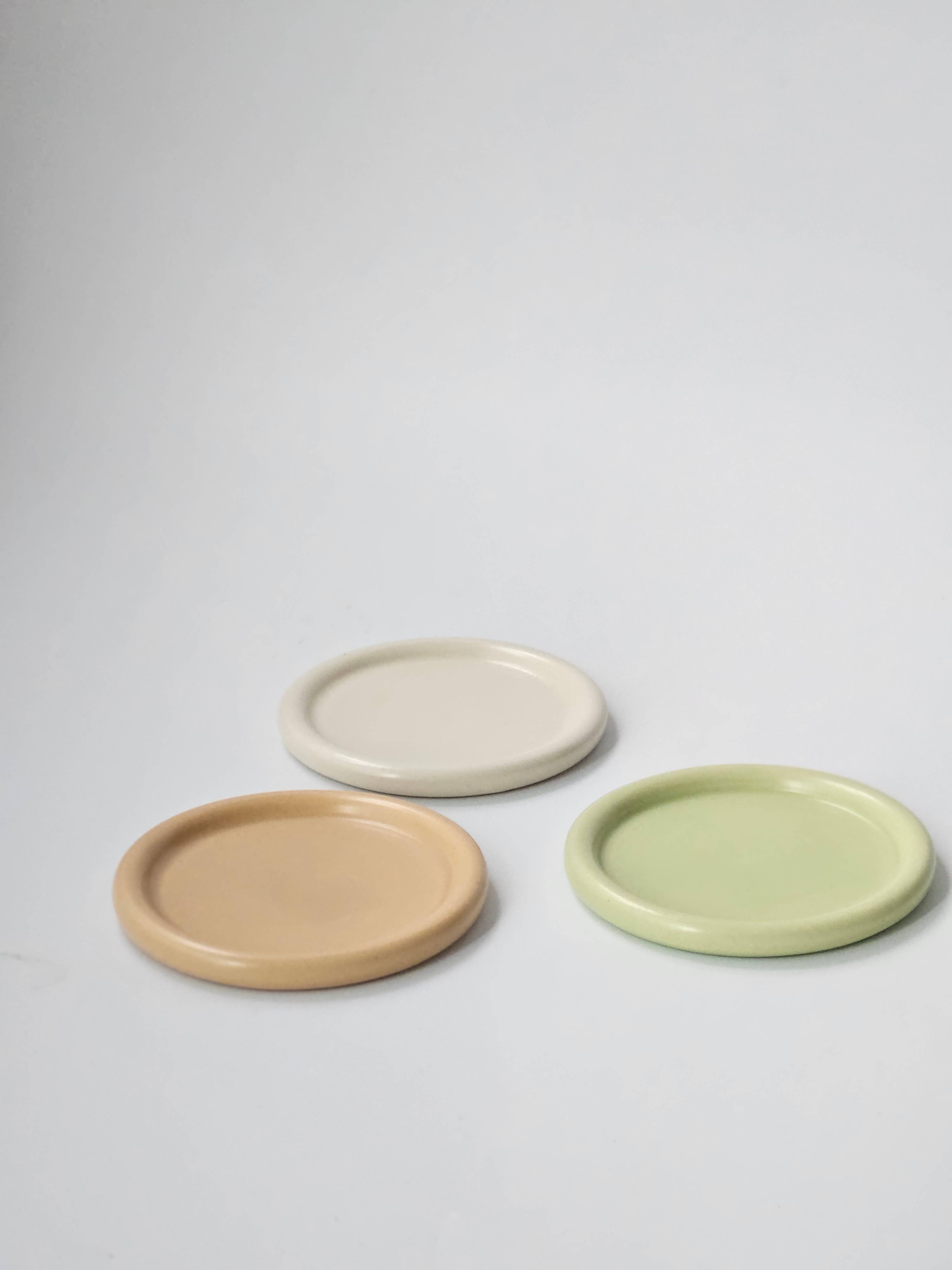 Bad Dogs Studio – wholesale Coasters – Classic Coaster • Handmade Colorful Ceramic Small Plate1