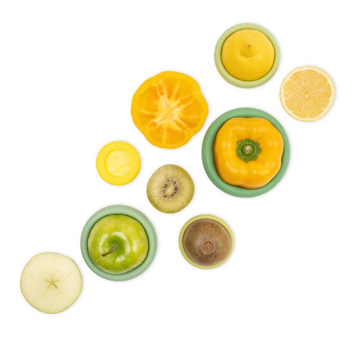 Food Huggers - Wholesale Food Storage Wrap/Bag - BESTSELLER - Sage Green Food Huggers - Set of 510