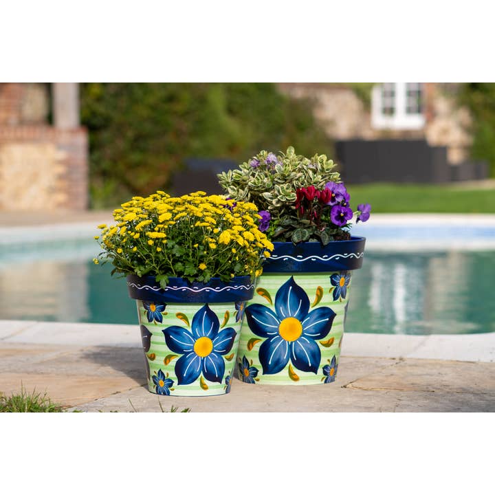 Sunshine Ceramica - Venta al por mayor Macetas - Maceta Zest Verde de 15"