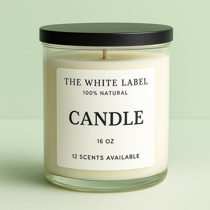 WHITE LABEL Tallow & Beeswax Candle | All Natural, Non-Toxic, Clean Burning for wholesale by May's Naturals
