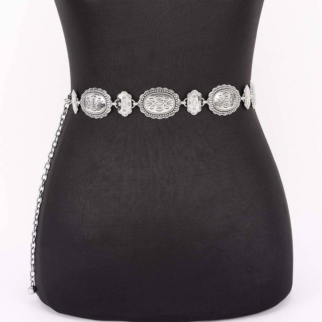 3AM BY H&D ACCESSORIES - Wholesale Belt - Women's -  Vintage Metal Chain Belt5