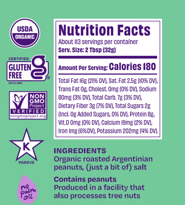 One Trick Pony - Wholesale Nut Butter - Organic Crazy Crunchy Organic Peanut Butter, 8 Lb Tub1