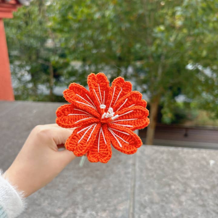 Lilyrosy(Duty free) – Decoração de Natal por atacado – Tulipa de Croché, Bouquet de Rosas, Presentes Feitos à Mão, decoração de férias7