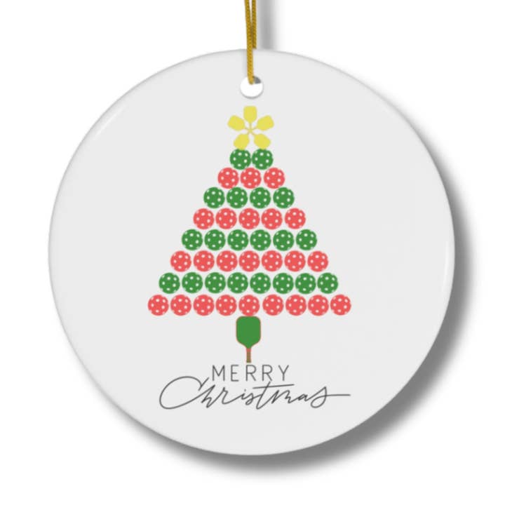 Decorazione a forma di albero Pickleball per la vendita all'ingrosso da parte di Sportybella