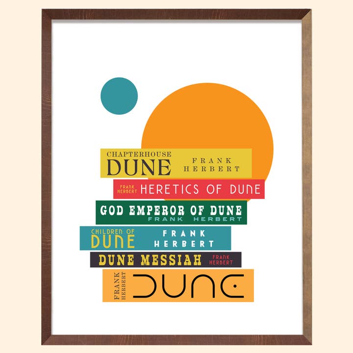 Dune Books Art Print for wholesale by Chapter & Craft Studio