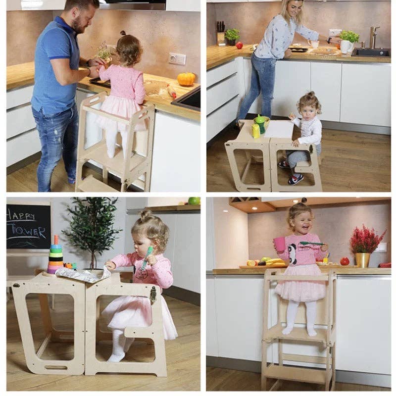 Nice Stuff Sales - Wholesale Highchair - Baby - Folding Montessori Learning Tower (bench and table) with lousa6