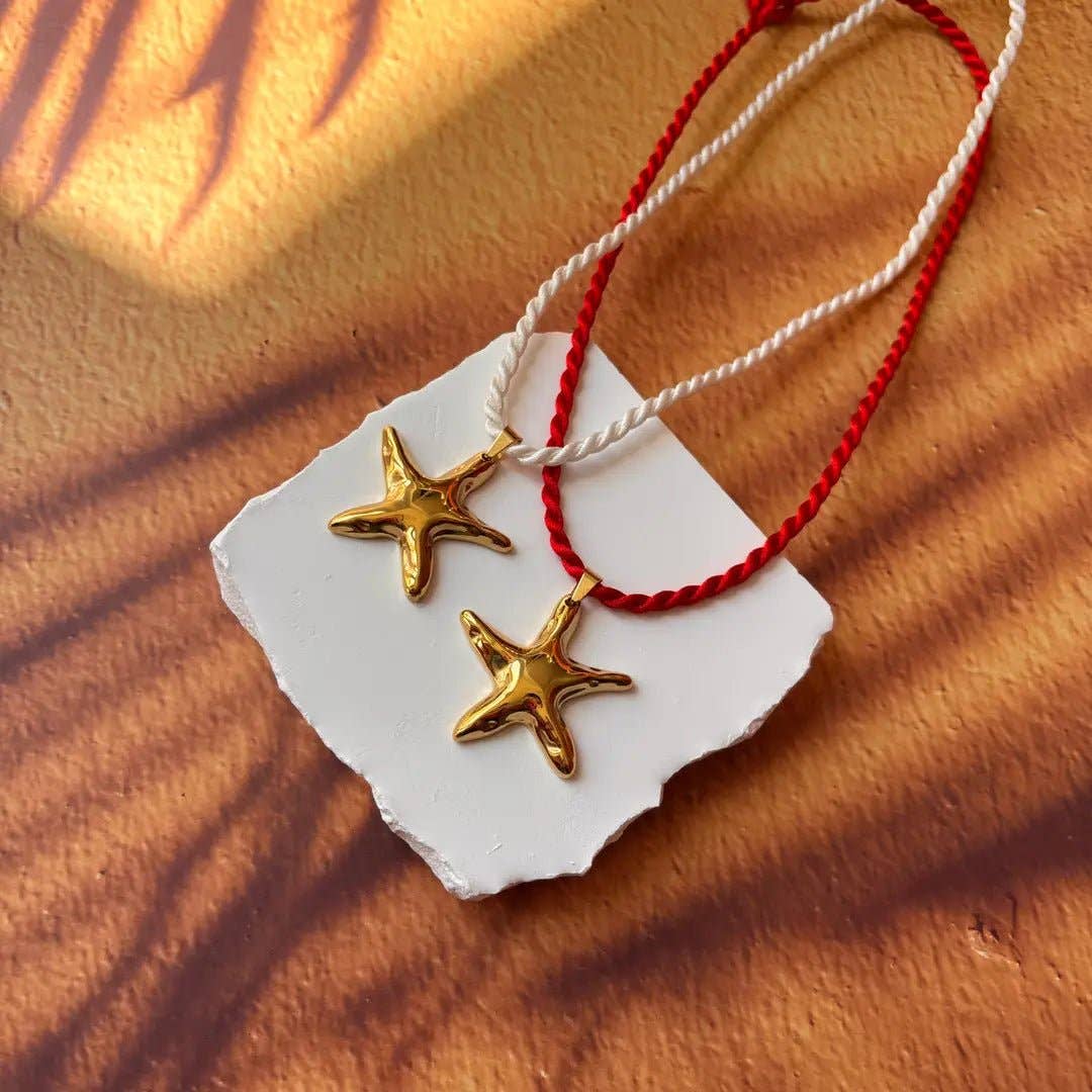 OE! - Wholesale Pendant/Charm Necklace - Coasté – Collana in corda con pendente a stella marina3