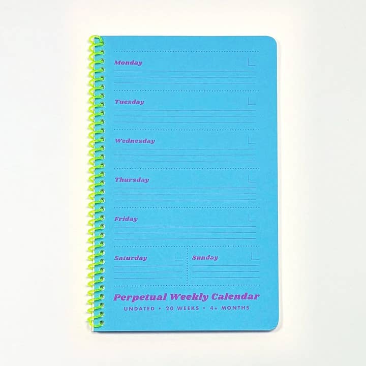 Perpetual Weekly Calendar - Undated for wholesale by Next Chapter Studio