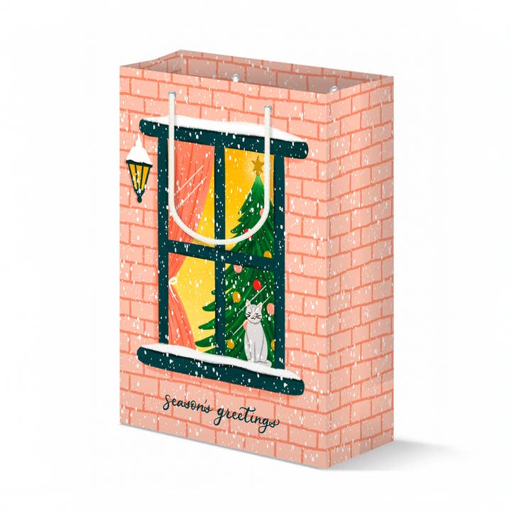 Sac cadeau de Noël pour vitrine pour la vente par Julia Kestner Designs