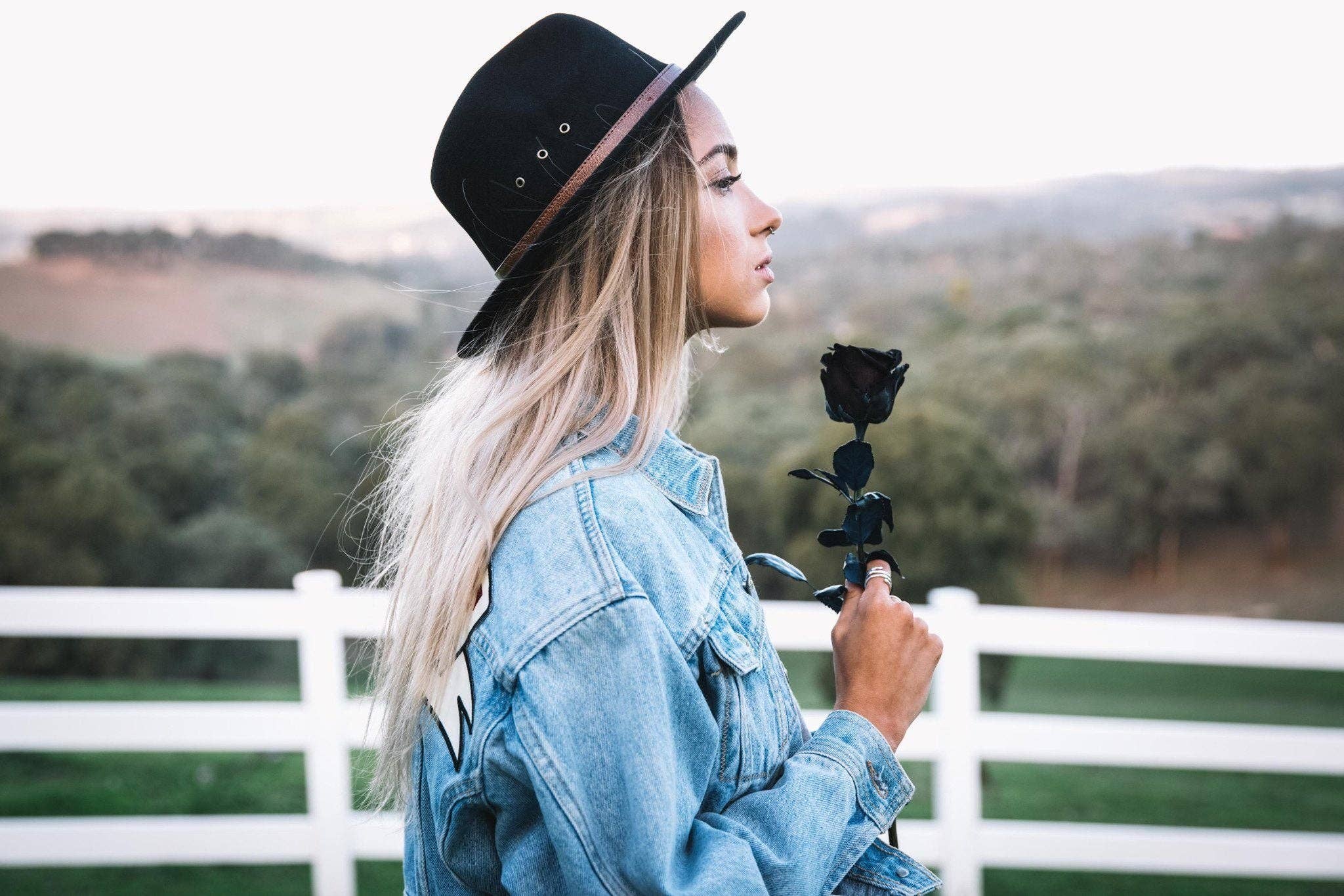 Billy Bones Club - Vente Chapeau en feutre – unisexe - Chapeau Fedora Betty Noir7