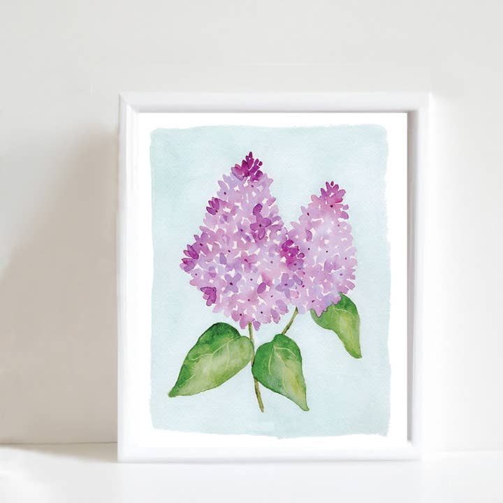 Kathryn Voss Design - Wholesale Art Print - Lilac Bloom Art Print2