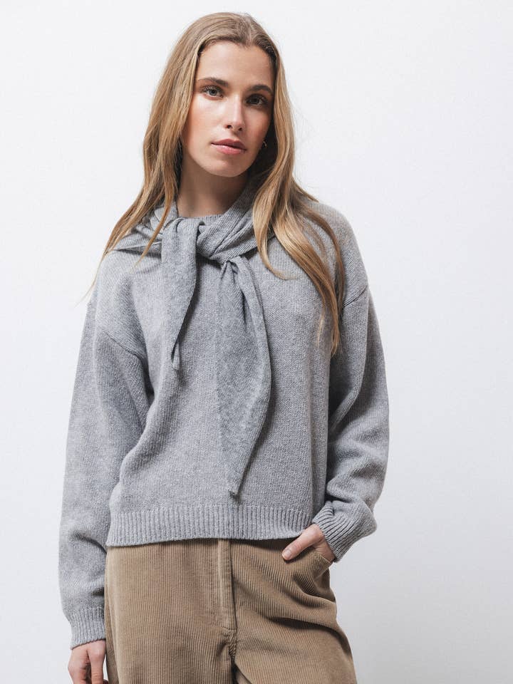 Einfarbiger Strickpullover (437544-3) für den Großhandel von Lanidor