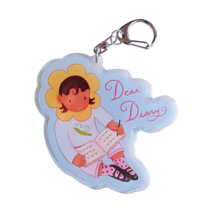 dear diary keychain for wholesale by Haricot Vert