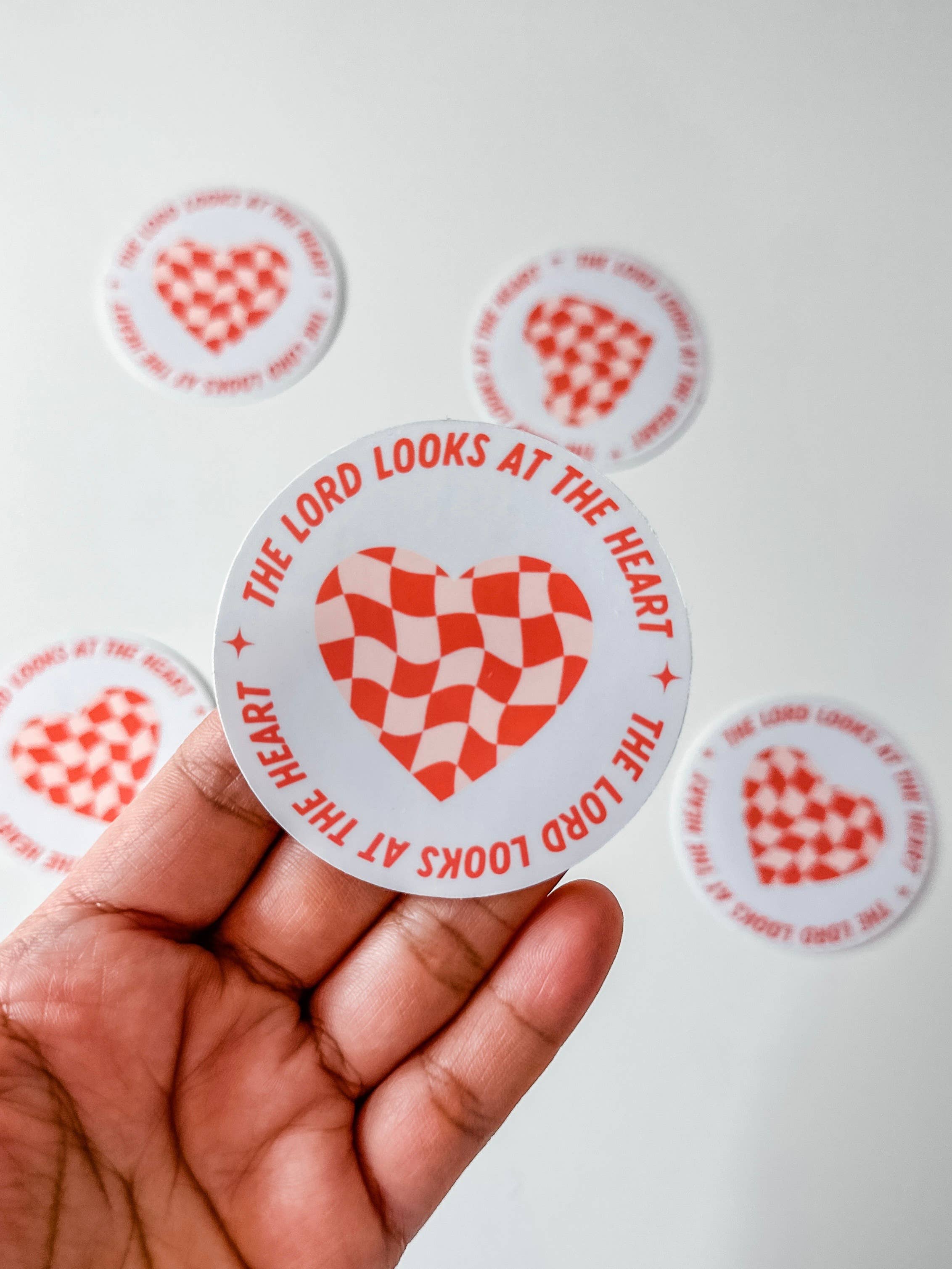 Grow in Grace - Vente Autocollant - Le Seigneur regarde le cœur, autocollants de foi chrétienne,1