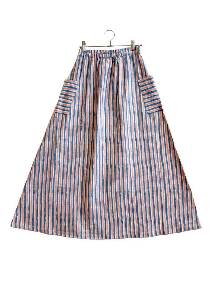 Jupe Tilda Bleue et Rose pour la vente par Happy French Gang