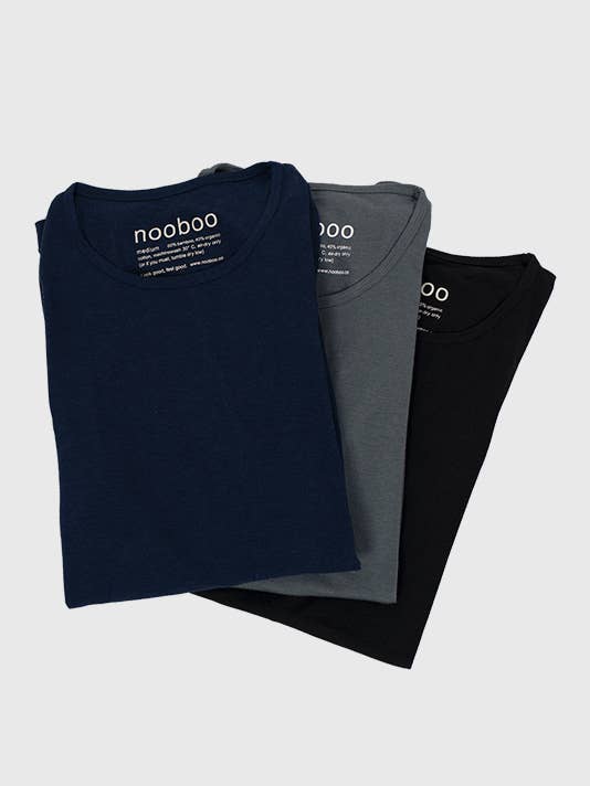 Lot de 3 t-shirts Nooboo Luxe en bambou - 555 g pour la vente par nooboo
