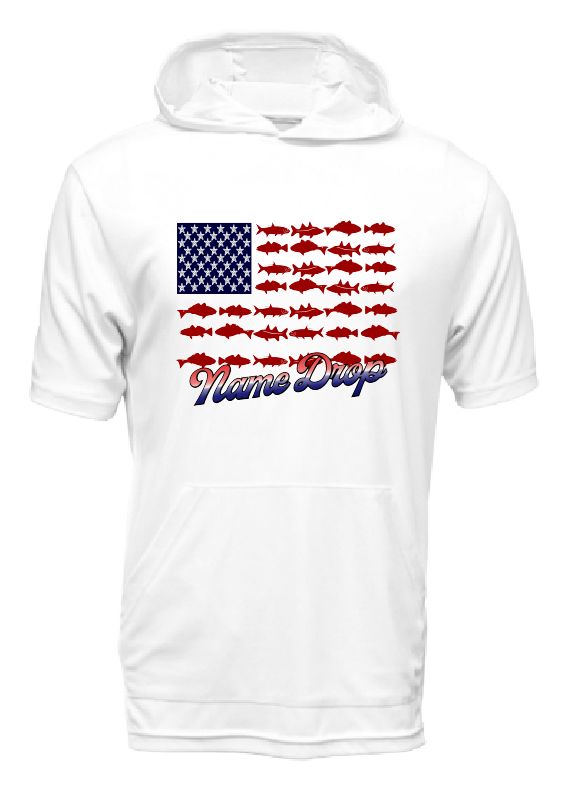 White Fish Flag Youth Boy's Shirt for wholesale on Faire2