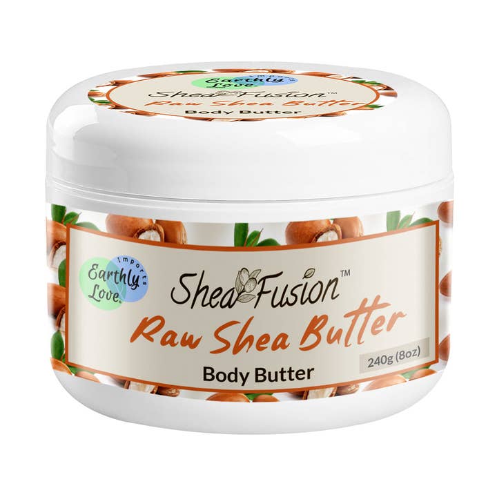 Beurre corporel « Raw Shea » de Shea Fusion pour la vente par Earthly Love Imports
