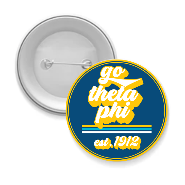 Sarahndipity Shop - Wholesale Lapel Pin/Button - Sorority Button - Go Design3