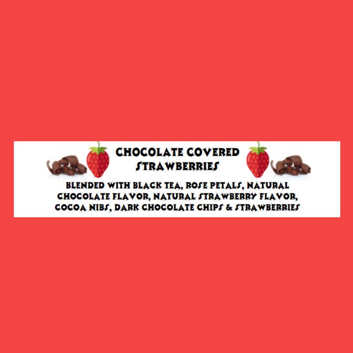 The Grateful Tea Co - Wholesale Tea Bags - Chocolate Covered Strawberries Black Tea, 15 Sachets4