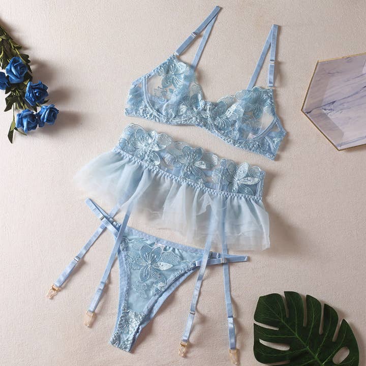 Sweetkama – Engroshandel Lingeri - Dame – Sexy Charm Lace Lingeri Sæt R1130A